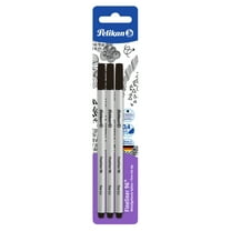 Pelikan Fineliner 96 Black Pens, 0.4mm tip, 3/Set