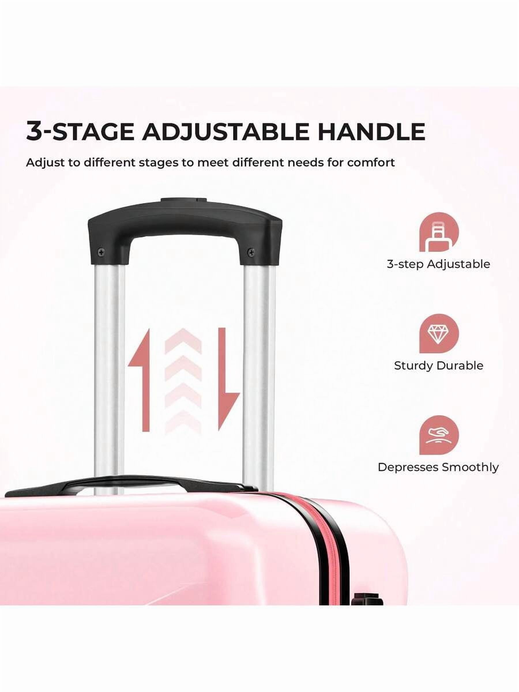 20/Inch Carry-On Suitcase With Spinner Wheels,Hard Shell Suitcases,Lightweight Rolling Luggage For Women,Equipped With 360° Spinner Wheels, TSA Lock,
