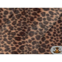 Velboa Faux Fur Short Pile Fabric BABY CHEETAH CHOCOLATE / 60" Wide / Sold by the yard