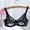 Black, variant on Bras for Women GaThRRgYP Women's V-neck Adjustable Straps Underwire Floral Lace Bra
