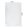 thumbnail image 1 of 2 Piece Memory Foam Bathroom Mat Set - Absorbent Non Slip Carpet for Tub Shower & Bath Room, Soft Floor Mats, Machine Washable - Set of 2 17x24 Inch Bath Rugs, 1 of 11