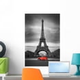 thumbnail image 1 of Eiffel Tower and Red Wall Mural by Wallmonkeys Peel and Stick Graphic (24 in H x 16 in W) WM302235, 1 of 4