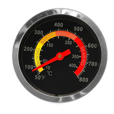 

Stainless Steel Barbecue BBQ Smoker Grill Thermometer Temperature Gauge 10-400℃
