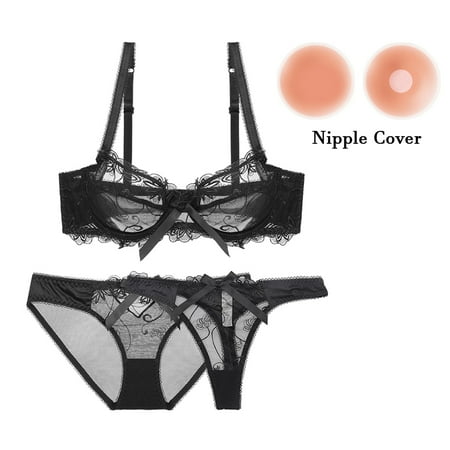 

Varsbaby Women s Underwire Unlined Bra Set with Nipple Cover 4 Pcs