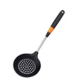 thumbnail image 1 of Cuchara ranurada de silicona Unique Bargains de 15 pulgadas utensilios de cocina para servir sopa naranja, 1 of 7