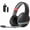 Black/Red, variant on NUBWO G08 Wireless Gaming Headset with 50mm Drivers, BT 5.3 & 2.4G Ultra-Low Latency, Over-Ear Headphones with Microphone, 35H Playtime for PS5 PS4 PC Nintendo Switch, Black/Red