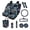 Black and Green - Frog, variant on Sea Turtle Print Car Accessories Seat Covers Full Set Plumeria Print Car Front Rear Seat Covers with Steering Wheel Cover Safety Belt Pads Inside Rearview Mirror Cover Key Chain