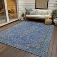 thumbnail image 6 of Addison Rugs Chantille Indoor/Outdoor Traditional Global Blue Washable Rectangle Rug, 8' x 10', 6 of 6