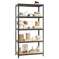 thumbnail image 4 of vidaXL Shelf Bookshelf Shelving Unit Rack 5-Layer Steel and Engineered Wood, 4 of 36