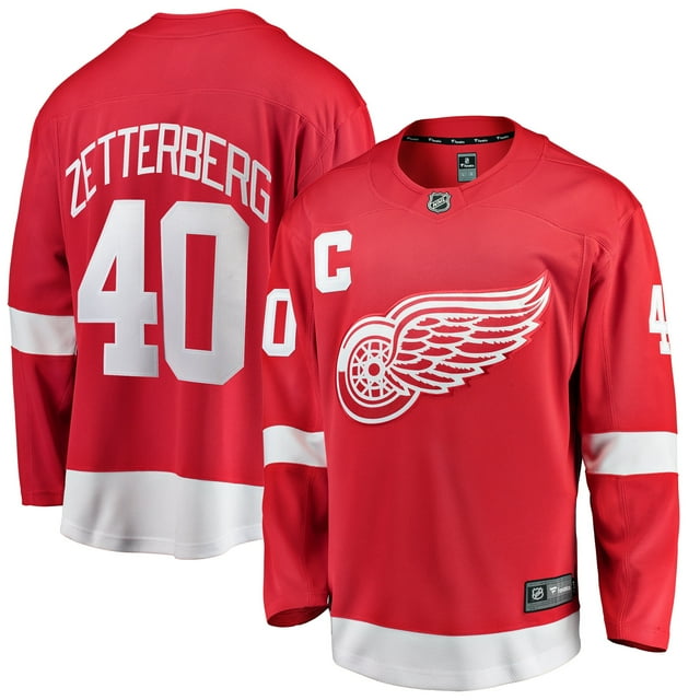 Henrik Zetterberg Detroit Red Wings NHL Fanatics Breakaway Home Jersey, Small