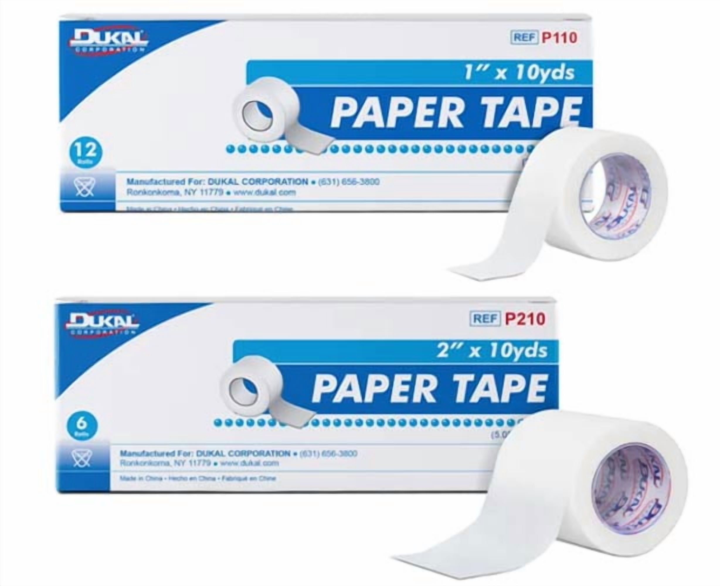 Dukal Surgical Paper Tape, 1/2" x 10 yards, Box (24 rolls)