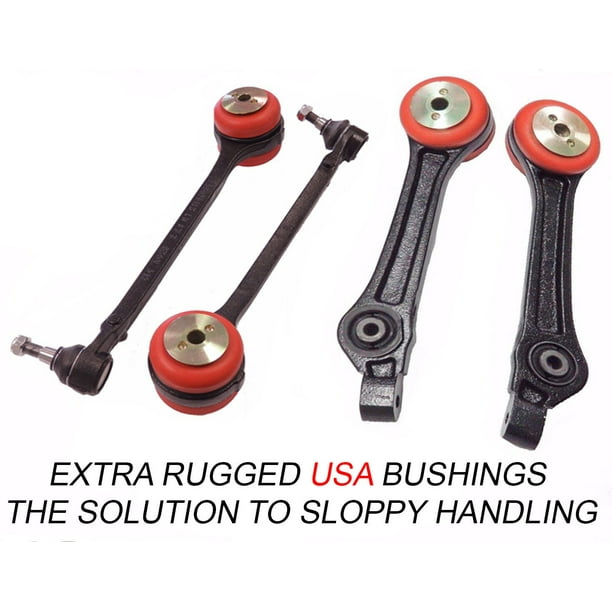 4PC Front Lower Rear Control Arm Set Bushings Chrysler 300 Dodge Charger Magnum
