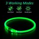 thumbnail image 3 of Collar luminoso para perro, collar para perro LED recargable por USB, se puede cortar a cualquier tamaño, collar de seguridad para perros pequeños, medianos y grandes.(Verde) JM, 3 of 5