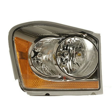 Aftermarket 2004-2005 Dodge Durango Passenger Side Right Head Lamp Assembly incl Side Marker Bulb Hole V