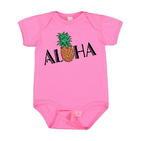 

Inktastic Aloha- with Pineapple Boys or Girls Baby Bodysuit