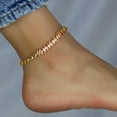 thumbnail image 3 of Women's CZ Stone Anklets For Summer, 6"+2" Inch Adjustable Size., 3 of 3