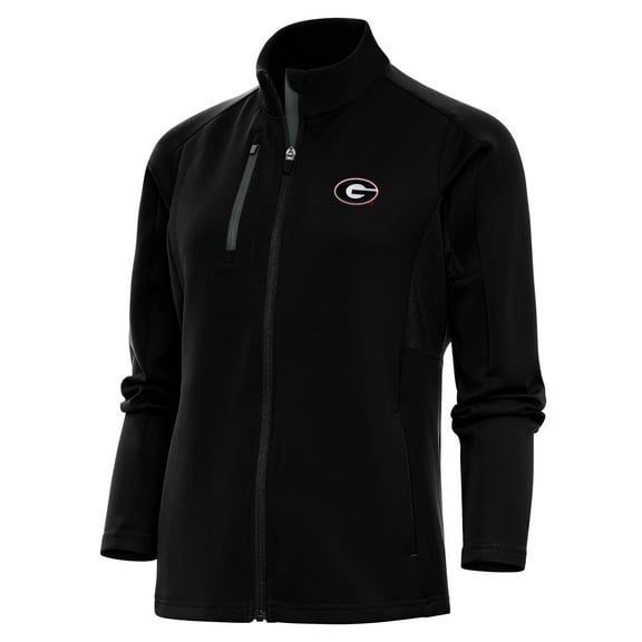 Women's Antigua Black Georgia Bulldogs Generation Full-Zip Jacket