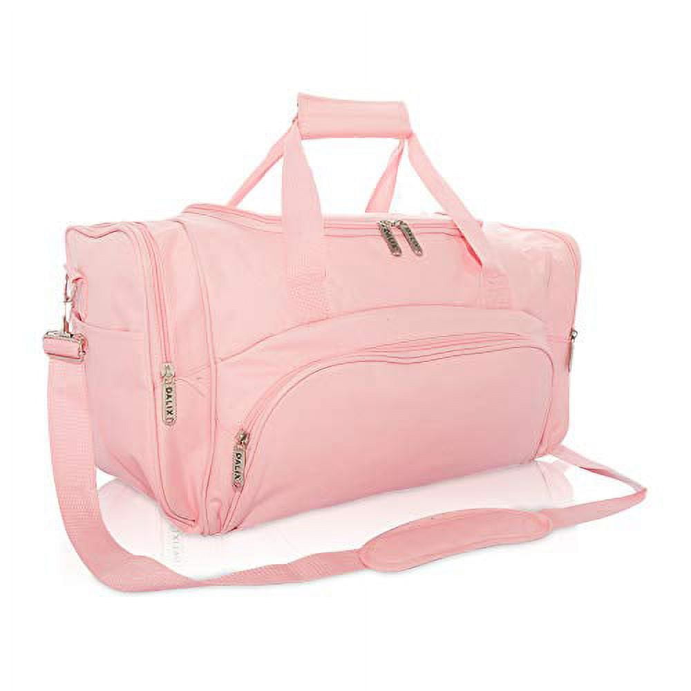 DALIX Signature Travel or Gym Duffle Bag in Pink - Walmart.com