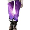 thumbnail image 5 of BLTIBY Leggings for Women High Waist Tummy Control Yoga Pants Star Printed Workout Soft Fashion Casual Trousers Multicolor 3 L, 5 of 7