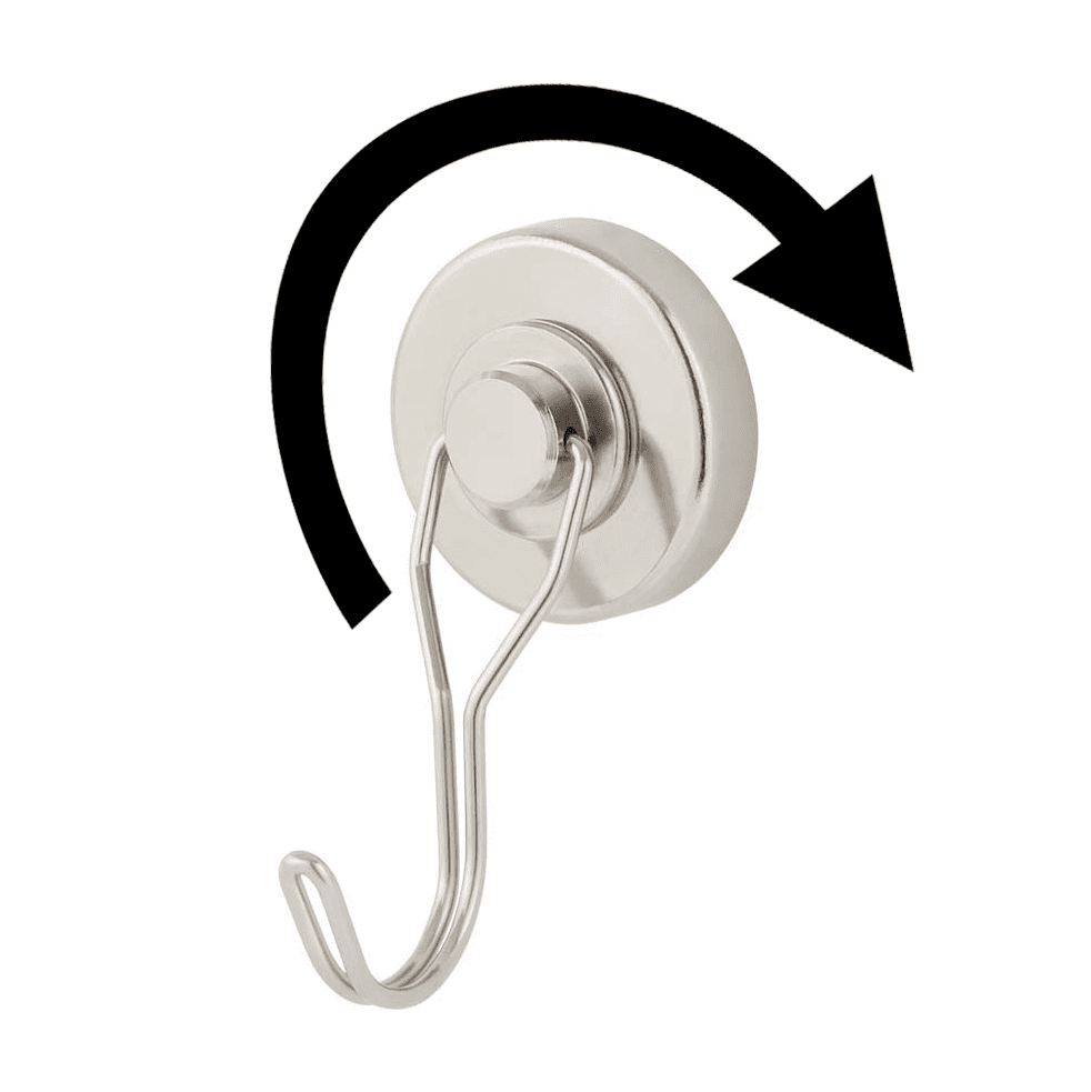Hyper Tough Magnetic Hooks, 2.5 in x 4.5 in x 1.25 in