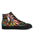 thumbnail image 2 of Autism Awareness Eagle High Top Canvas Shoes Sneakers Black Size 7, 2 of 7