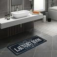 thumbnail image 6 of TJOUL Non-Slip Runner Rug, Farmhouse Laundry Room Kitchen Floor Mat for Bathroom and Mudroom, Black 20 x 47 in, 6 of 7