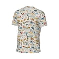 thumbnail image 6 of Wukai Dogs Funny Pets Print Men's Short-Sleeved Mesh T-Shirt,Quick-Dry Short Sleeve Workout T-Shirt-, 6 of 8