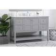 thumbnail image 2 of 48 inch Single Bathroom Vanity in Gray with Backsplash, 2 of 8