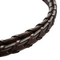 thumbnail image 6 of Huntley Equestrian Fancy Stitched Square Rubber Lined Laced Reins Beautiful Fancy Stitching on Square Raised Section - Sedgwick Australian Nut - Full Size, 6 of 8