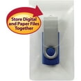 thumbnail image 4 of Smead Self-Adhesive Poly USB Flash Drive Pocket, 2"W x 3-9/16"H, Clear 6 per Pack (68150), 4 of 5