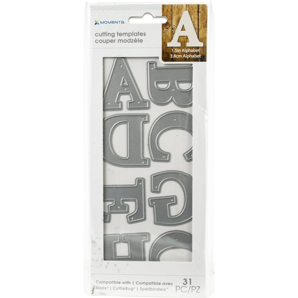 Momenta Cut & Emboss DieXL Alphabet Uppercase Serif