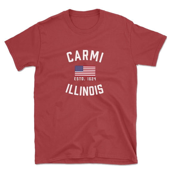 Carmi Illinois Patriot Men's Cotton T-Shirt