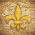 thumbnail image 3 of Grey, Jace 12x12 Black Modern Framed Museum Art Print Titled - Fleur De Lis, 3 of 5