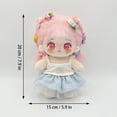 thumbnail image 2 of Kawaii Plushies Plush Student Doll 8 Inch Student Doll with Blue Plush Stuffed Animals Soft Stuffed Doll for Collectors and Gifting Single Pack, 2 of 6