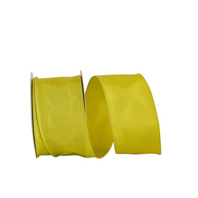 Reliant Ribbon 97895W-041-40J 20.5 in. 25 Yards Katy May 2 Wired Edge Ribbon, Chartreuse