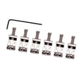 thumbnail image 4 of QUMIIRITY 6Ud Sillines Roller Para De Guitarra Con Mejoras En Tono Y Sostenimiento Plata, 4 of 8