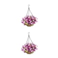 thumbnail image 2 of Ounissouiy Cesta para macetero colgante ancha - Hermosas flores artificiales para cualquier lugar Cesta con coco Type1 NO1, 2 of 6
