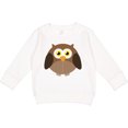 thumbnail image 2 of Inktastic Owl Fat Brown Toddler Sweatshirt, 2 of 4