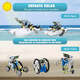 thumbnail image 3 of Juguete Educativo Robot Solar Regalo Para Niños 8 A 14 Años Blanco Llantas Negras, 3 of 5