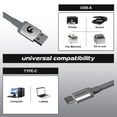 thumbnail image 6 of Coiled Cable for Gaming Custom Keyboard,Double-Sleeved Coiled USB C Cable with Detachable Metal Aviator for Keybaord, 6 of 9