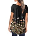 thumbnail image 4 of Generic Chemises à Manches Courtes pour Femmes, Tunique d'Été Décontractée Chic, Mode Automne 2024, Mignonnes Blouses pour Leggings, 4 of 4