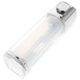 thumbnail image 4 of FRCOLOR soap Holder Plastic Soap Dispenser Wall-mounted Liquid Soap Box Holder Refillable Soap Container (Plating, Random Liner Color),8.27"X3.07"X2.56", 4 of 5