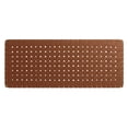 thumbnail image 3 of Sparta Weave Vegan Leather Full Headboard in Walnut Brown, 3 of 7