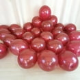 thumbnail image 3 of Burgundy Balloons 12 inch Latex Balloons for Birthday Wedding Anniversary Festival Party Decorations 53 pcs, 3 of 6