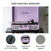 Crosley Cruiser Plus Vinyl Record Player مع مكبرات الصوت والبلوتوث اللاسلكي - أقراص صوتية