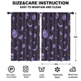 thumbnail image 2 of Blackout Kids Curtains,Halloween Purple Spooky Icons Childrens Insulated Curtains Set Of 2,Bedroom Essentials,Toddler Room Decor 52"x84", 2 of 5