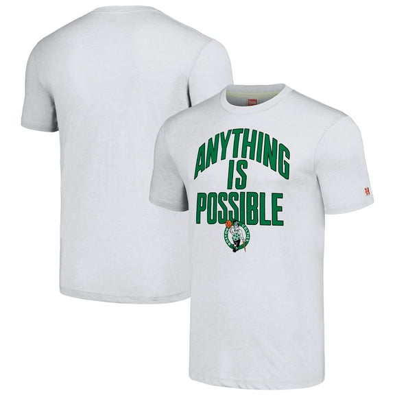 Unisex Homage Ash Boston Celtics Anything Is Possible-Tri-Blend T-Shirt