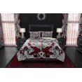 thumbnail image 4 of White Goth Bedding Set, Gothic Comforter or Duvet, Goth Bed Cover, Bedroom, 4 of 9