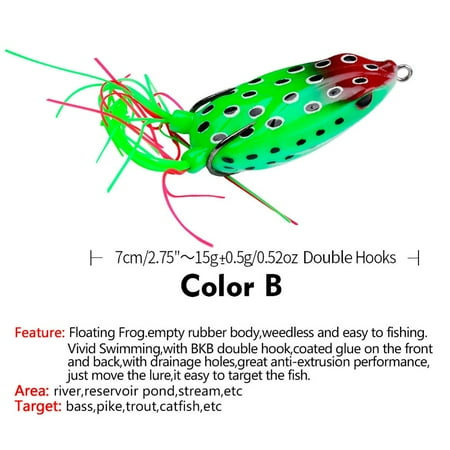 7cm Frog Silicone Soft Bait Frog Spinner Squid Thunder Jig Imitation Lure Bait