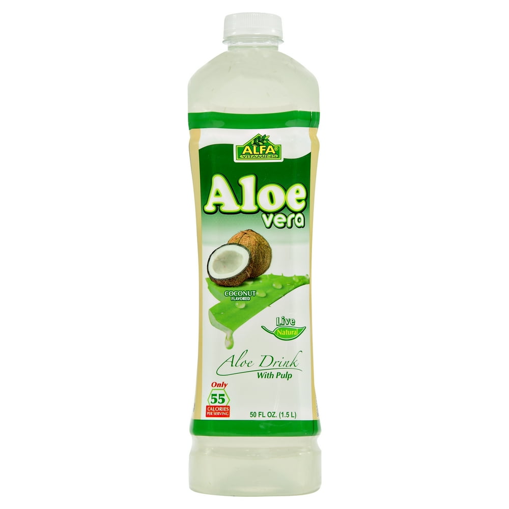 Alfa Aloe Vera Coconut Flavor Drink, 50 Fl. Oz. - Walmart.com - Walmart.com